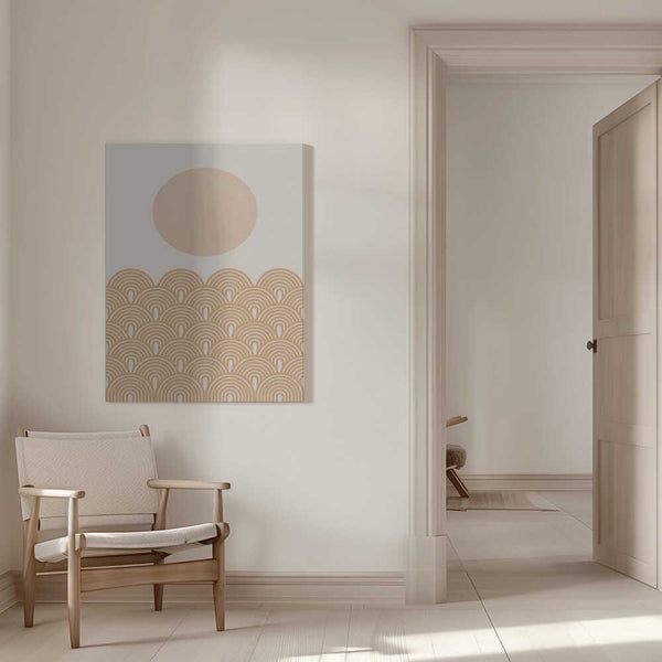 Tablou canvas „Golden Sun Waves” de THE MIUUS STUDIO