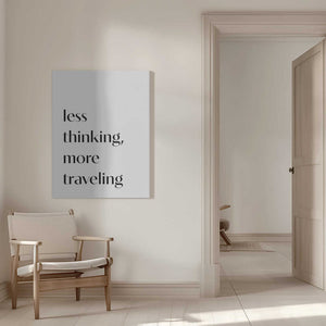 Tablou canvas „Less Thinking” de Pictufy Studio II