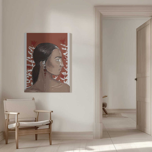 Tablou canvas „Crimson Elegance” de Treechild