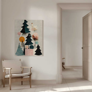 Tablou canvas „Cute Pine Tree Composition” de Treechild