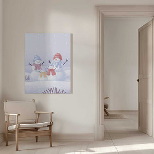 Tablou canvas „Snowman Family” de Xuan Thai