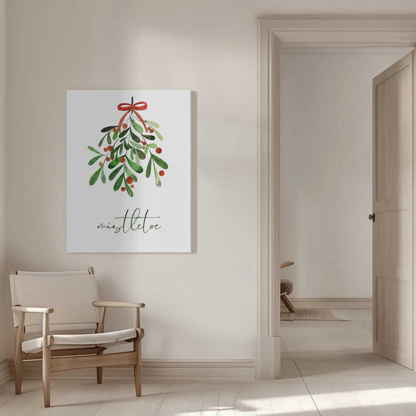 Tablou canvas „Christmas Mistletoe” de Kristina N. - SoulArt Shop