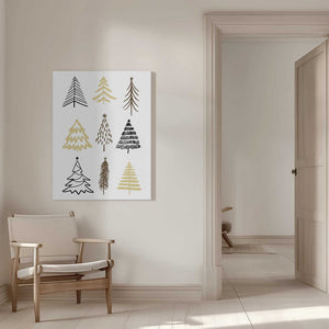 Tablou canvas „Christmas Trees 2” de Kristina N. - SoulArt Shop