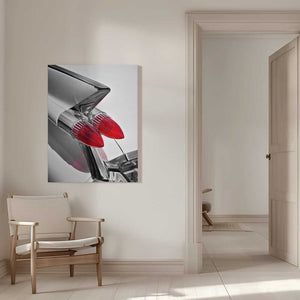 Tablou canvas „American classic car Sedan Deville 1959 tail fin abstract” de Beate Gube