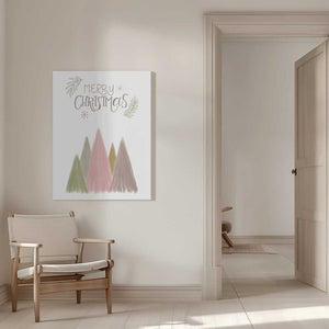 Tablou canvas „Merry Christmas Trees 1” de Kristina N. - SoulArt Shop