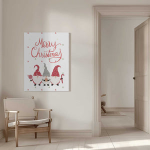 Tablou canvas „Merry Christmas Gnomes” de Kristina N. - SoulArt Shop