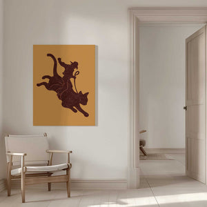 Tablou canvas „RODEO CAT” de Adam Lawless