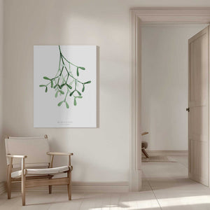 Tablou canvas „Watercolor mistletoe” de Rosana Laiz Blursbyai