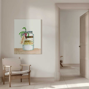 Tablou canvas „Joyful Christmas in a jar” de Rosana Laiz Blursbyai