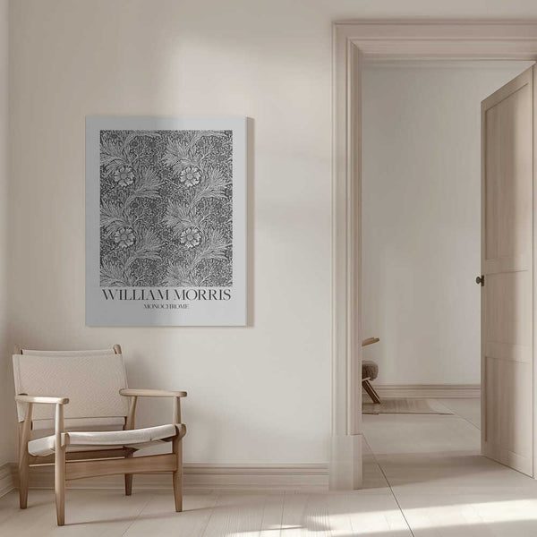 Tablou canvas „Marigold Monochrome” de William Morris