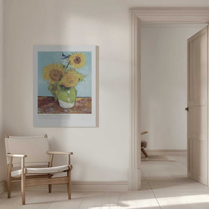 Tablou canvas „Vase With Three Sunflowers” de Vincent Van Gogh