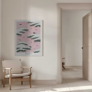 Tablou canvas „Pink Sky” de Bijutsu Sekai
