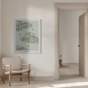 Tablou canvas „Green Sky” de Bijutsu Sekai