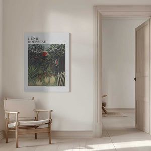 Tablou canvas „Monkeys And Parrot In The Virgin Forest” de Henri Rousseau