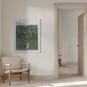 Tablou canvas „Femme Se Promenant Dans Une Foret Exotique” de Henri Rousseau