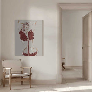 Tablou canvas „Portrait Of A Model Beige” de Francesco Gulina