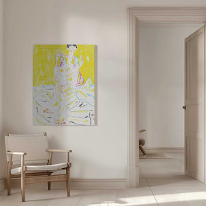 Tablou canvas „The Girl In The Yellow Dress” de Francesco Gulina