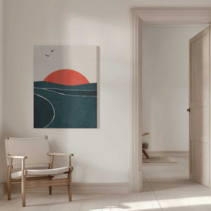 Tablou canvas „Dancing Seagulls” de Kubistika