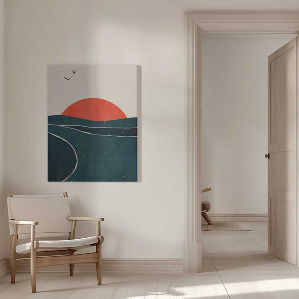 Tablou canvas „Dancing Seagulls” de Kubistika