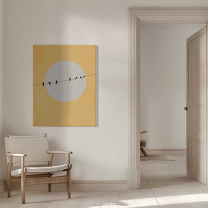 Tablou canvas „Chirping and Chilling” de Kubistika
