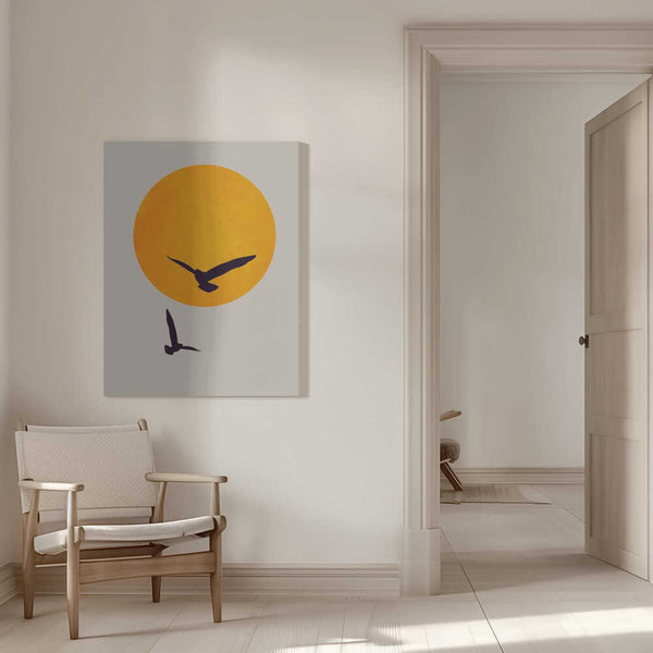 Tablou canvas „Birds In the Sky” de Kubistika