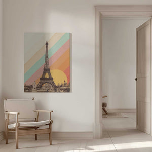 Tablou canvas „Eiffel Tower Rainbow” de Florent Bodart