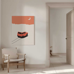 Tablou canvas „Car In Desert” de Florent Bodart