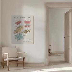 Tablou canvas „Lego Colors” de Florent Bodart