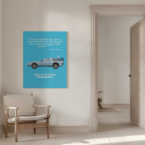 Tablou canvas „Back To the Future Standard Wall Art” de WallChart Art Studio