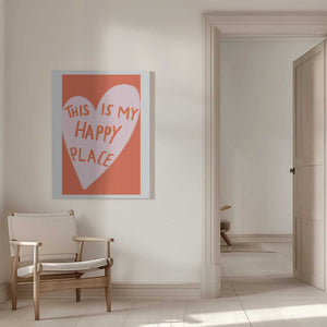Tablou canvas „Happy Heart Message” de Athene Fritsch