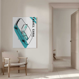 Tablou canvas „Travel Cuba Blue” de jay stanley