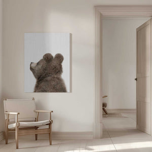 Tablou canvas „Peekaboo Baby Bear Back” de Lola Peacock