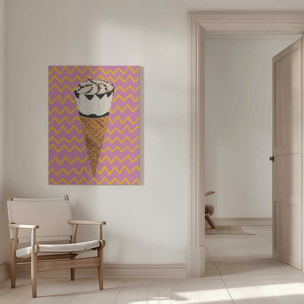 Tablou canvas „Cornetto Pink” de Alice Straker