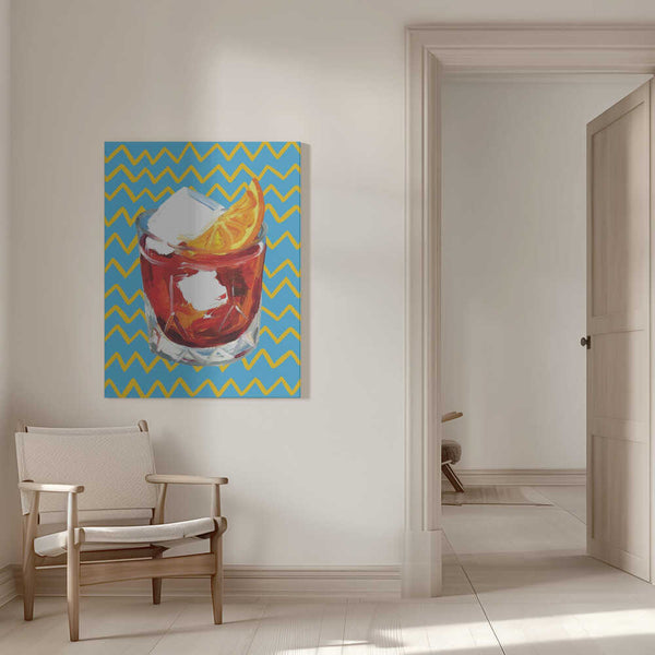 Tablou canvas „Negroni Blue” de Alice Straker