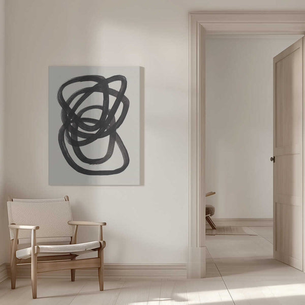 Tablou canvas „Ink Spiral Rings” de Ejaaz Haniff