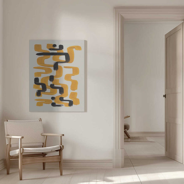 Tablou canvas „Mustard Wiggle” de Ejaaz Haniff