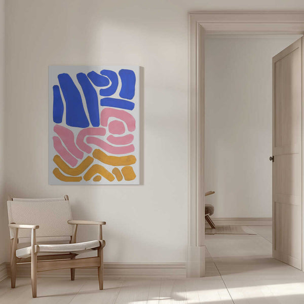 Tablou canvas „Pastel Tribal Maze” de Ejaaz Haniff