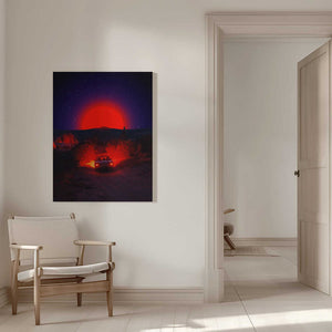 Tablou canvas „Chasing the Red Sun” de Ritvik takkar