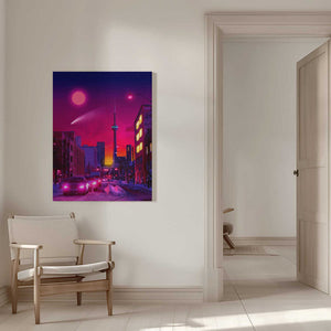 Tablou canvas „Neon City” de Ritvik takkar