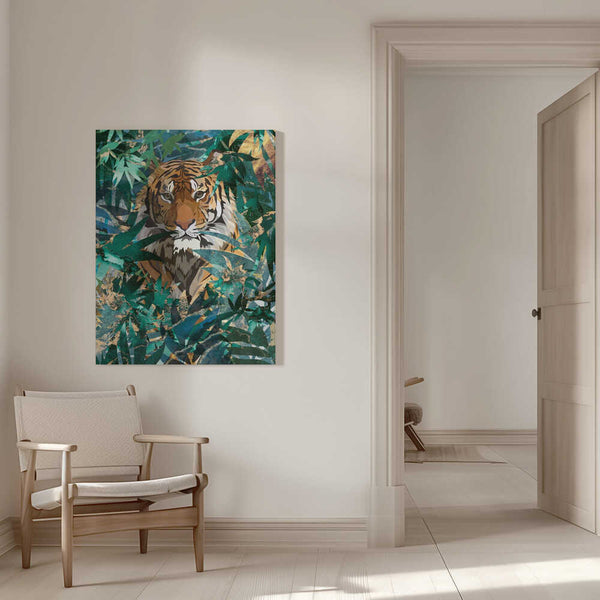 Tablou canvas „Tiger in the jungle 2” de Sarah Manovski