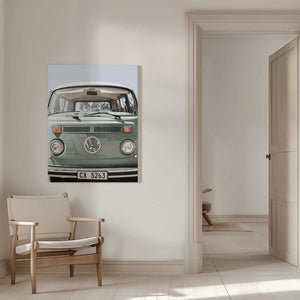 Tablou canvas „Classic Design In Soft Green Tones Cars” de Shot by Clint
