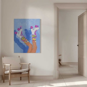 Tablou canvas „Skate like a Girl” de Raissa Oltmanns