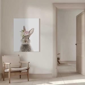 Tablou canvas „Floral Bunny” de Lola Peacock
