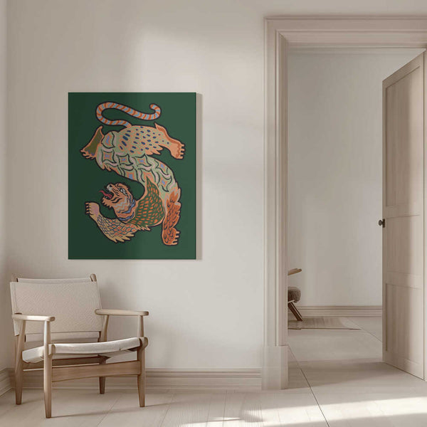 Tablou canvas „Asiantiger Green” de Arty Guava