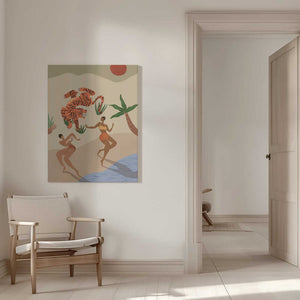 Tablou canvas „Dancing Tiger” de Arty Guava