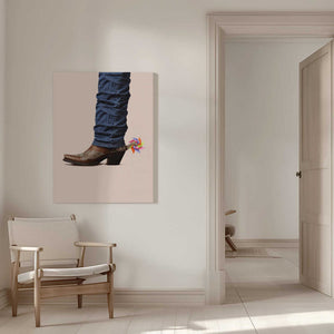 Tablou canvas „Not Serious Cowboy” de Artem Pozdniakov