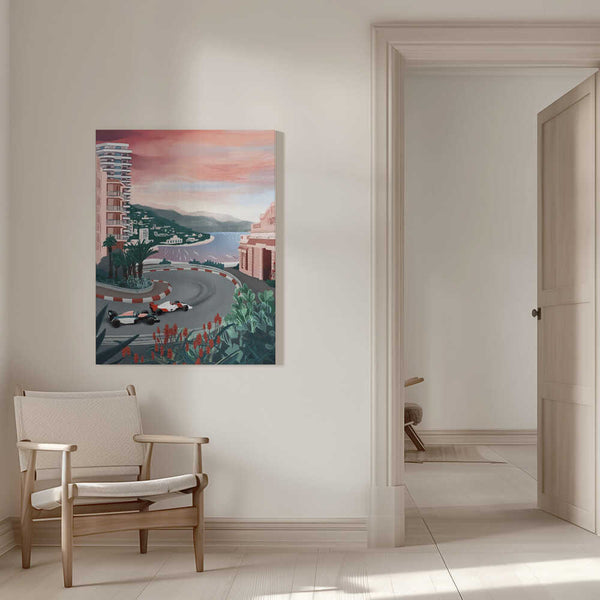 Tablou canvas „Monaco Circuit” de Goed Blauw