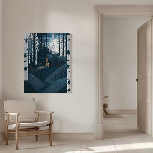 Tablou canvas „Christmas Cabin” de Goed Blauw