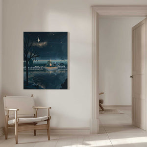 Tablou canvas „Christmas Camping” de Goed Blauw
