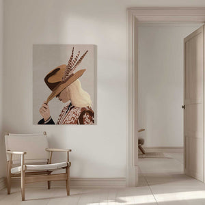 Tablou canvas „Feathered Elegance” de Emel Tunaboylu